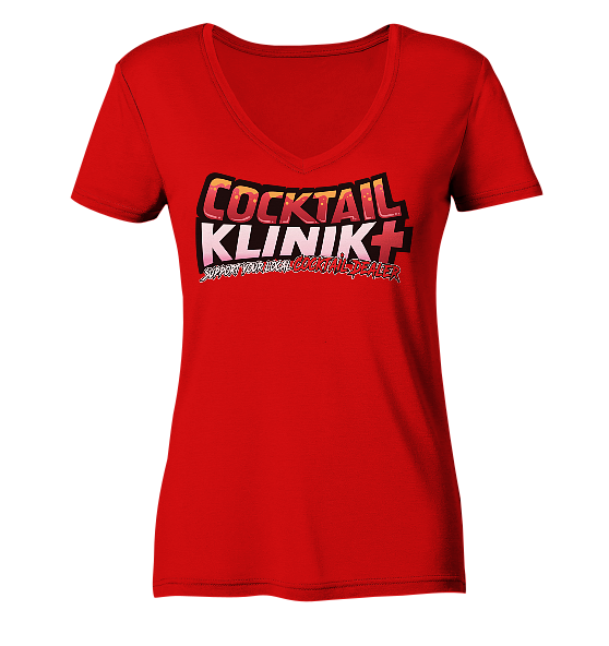 Support Shirt - Ladies V-Neck Shirt – Bild 3