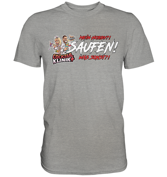 Saufen ist mein Hobby - Premium Shirt – Bild 7