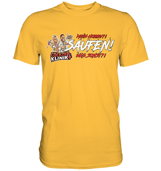 Saufen ist mein Hobby - Premium Shirt – Bild 3